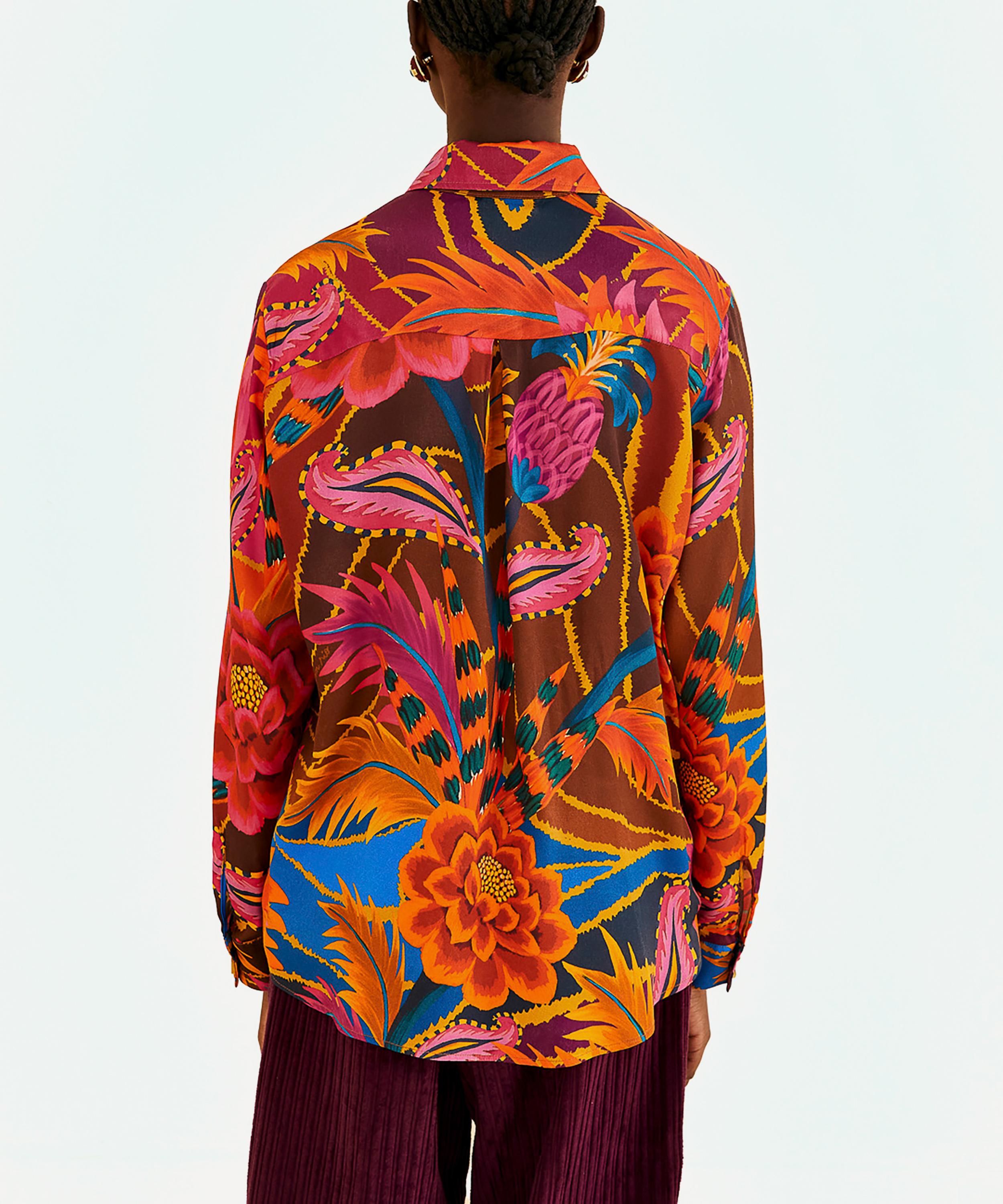 FARM Rio - Vintage Wave Multicolour Long-Sleeve Shirt image number 2