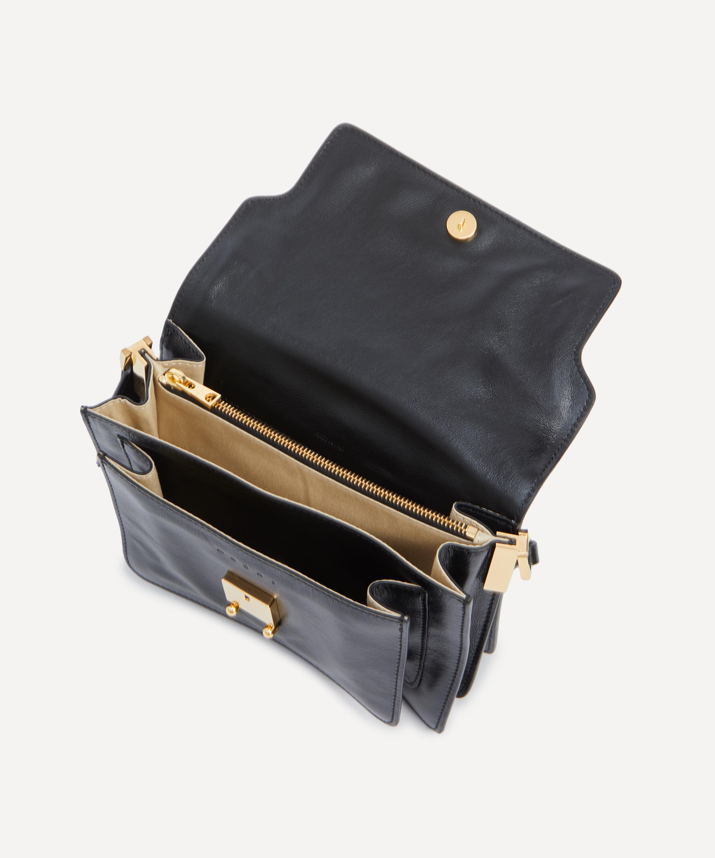 TRUNK SOFT medium bag in black leather