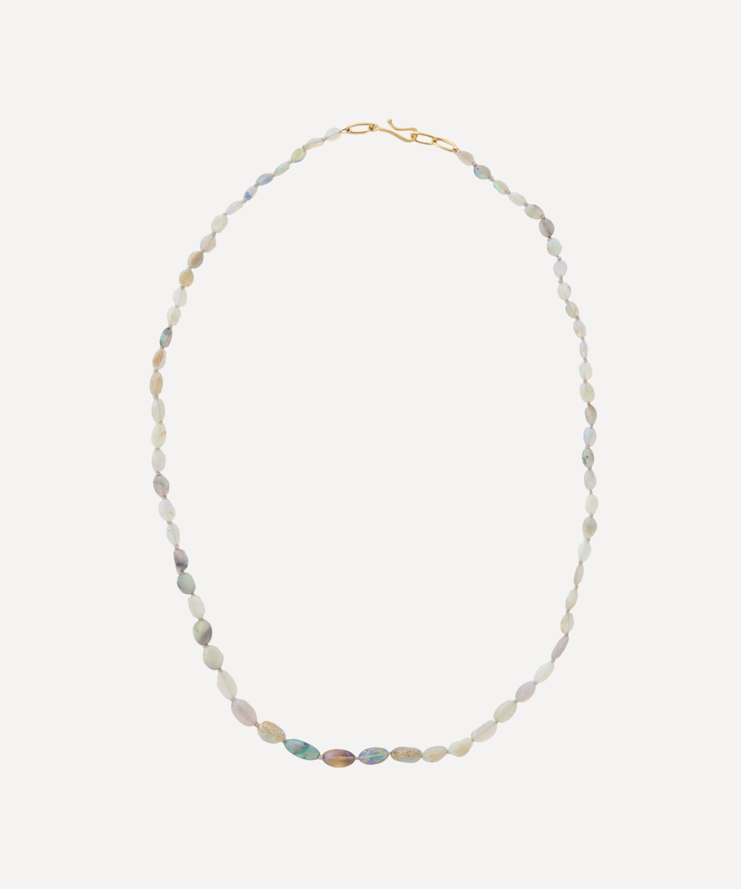 Brooke Gregson - 18ct Gold Beaded Opal Necklace image number 0
