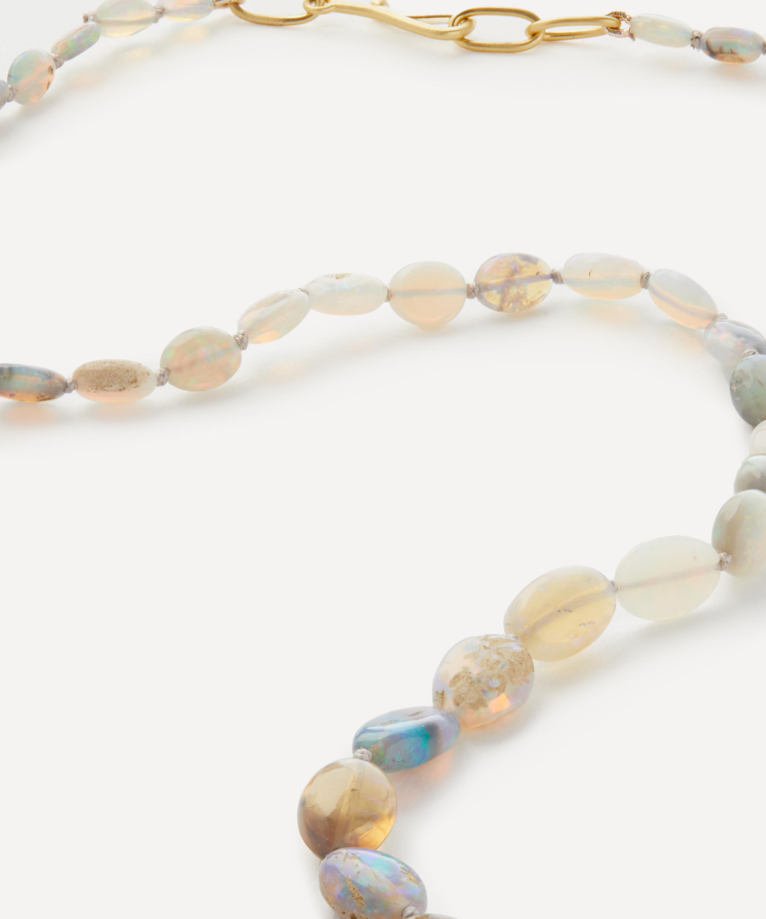 Brooke Gregson - 18ct Gold Beaded Opal Necklace image number 1
