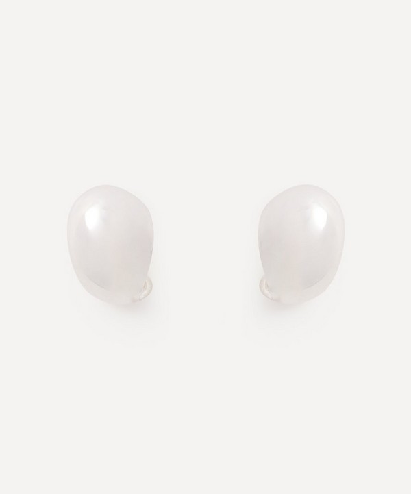 Annika Inez - Sterling Silver Petite Spoon Stud Earrings image number null