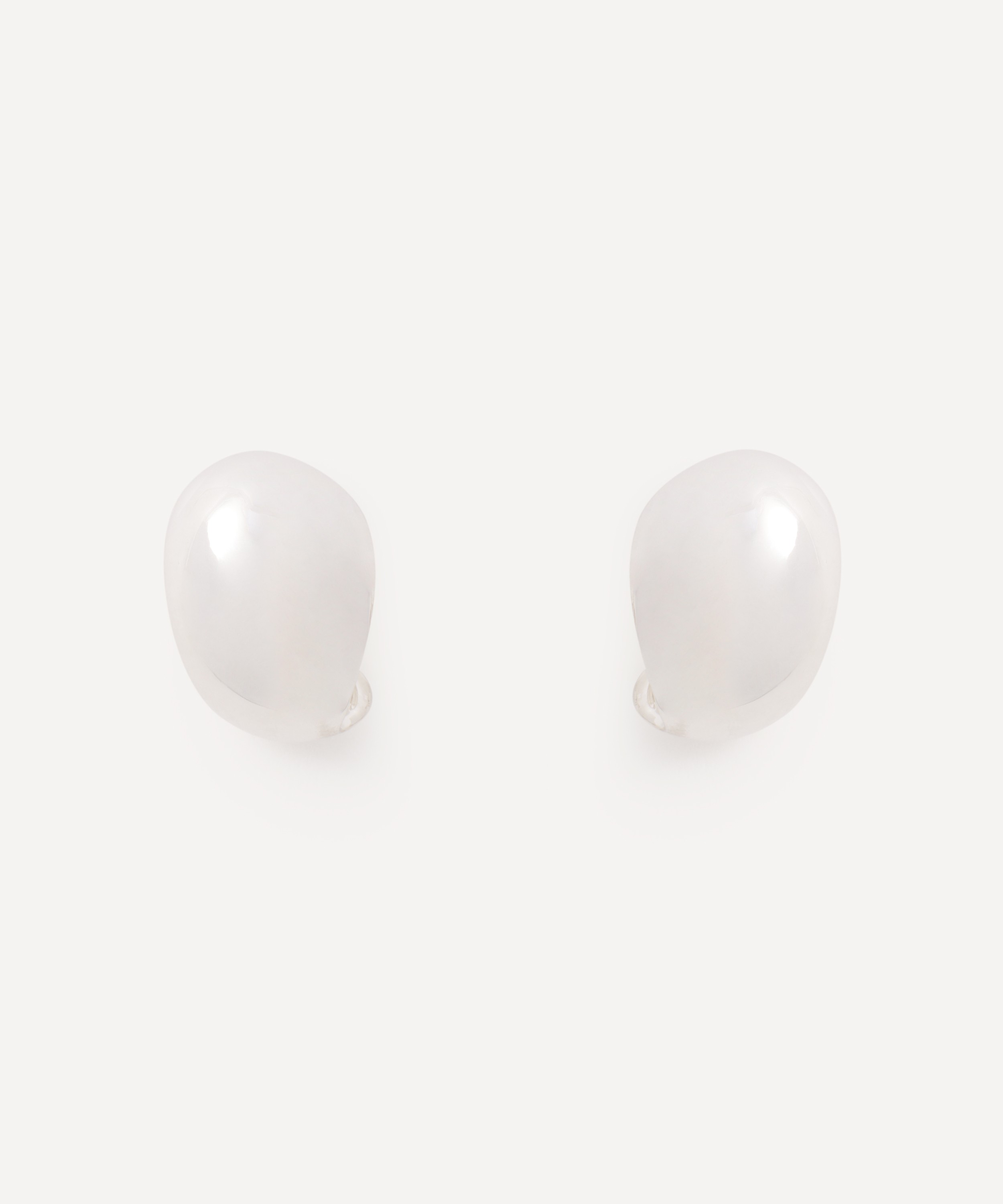 Annika Inez - Sterling Silver Petite Spoon Stud Earrings image number 0