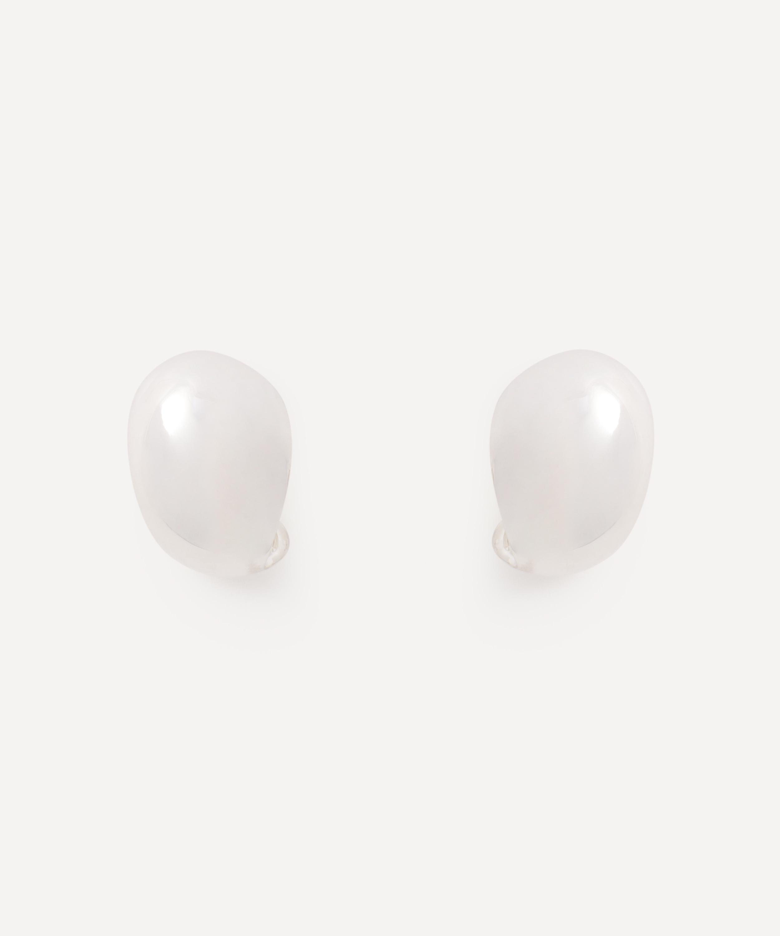 Annika Inez - Sterling Silver Petite Spoon Stud Earrings image number 0