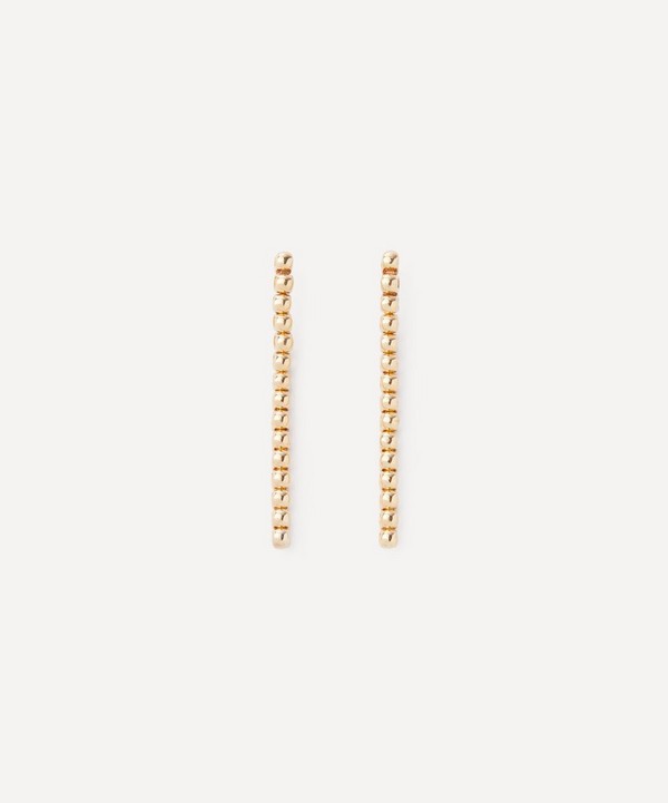 Annika Inez - 14ct Gold-Plated Tennis Drop Earrings image number null