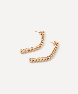 Annika Inez - 14ct Gold-Plated Tennis Drop Earrings image number 1