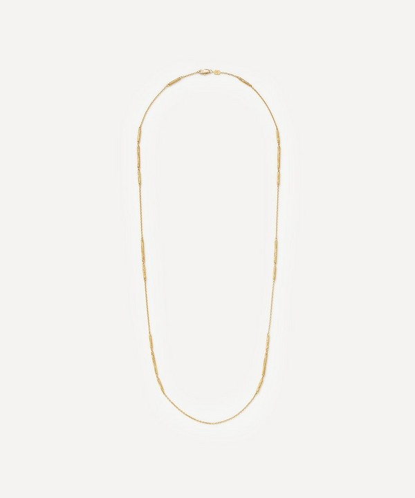 Missoma - 18ct Gold-Plated Wavy Ridge Extra Long Chain Necklace image number null