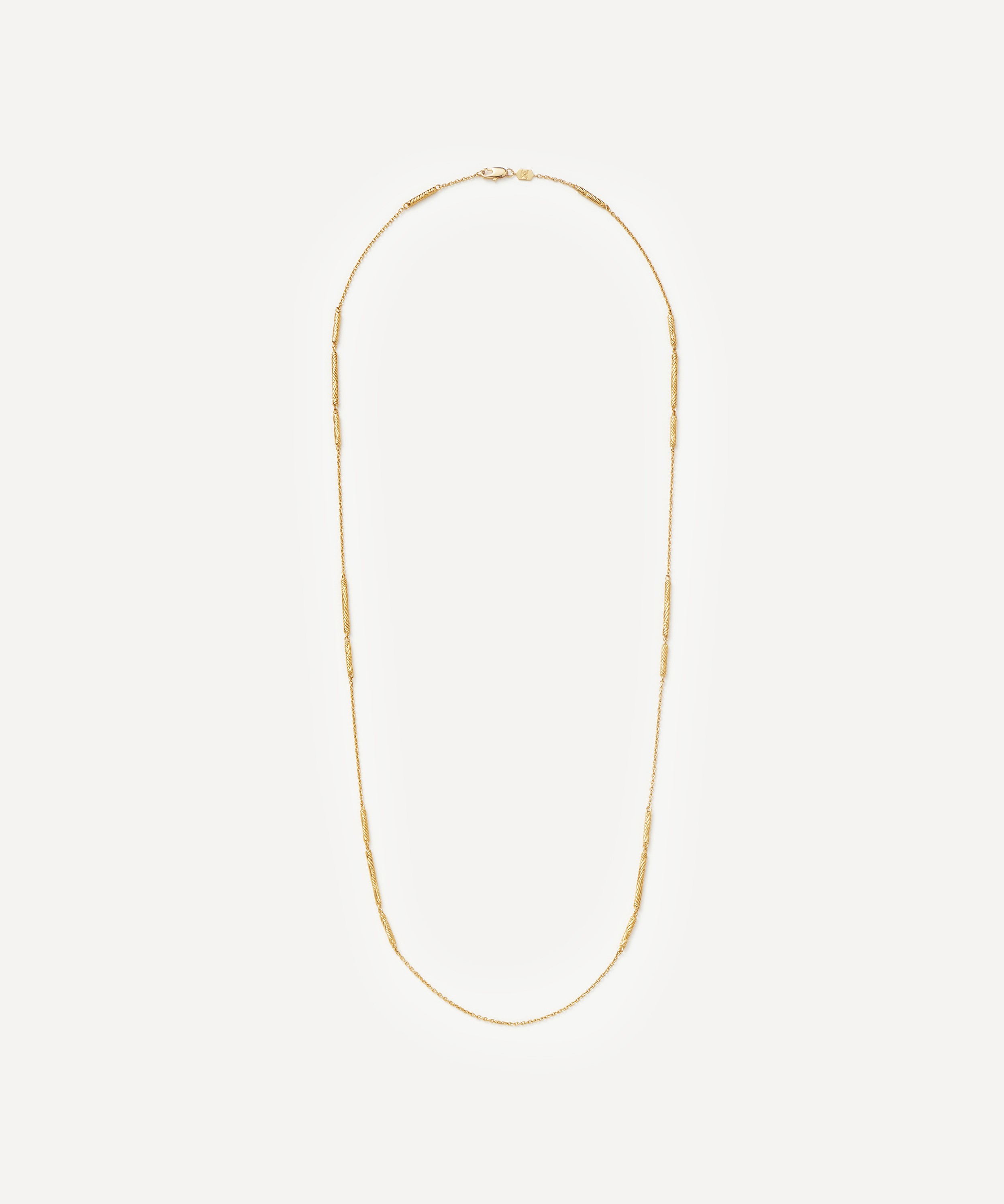 Missoma - 18ct Gold-Plated Wavy Ridge Extra Long Chain Necklace image number 0