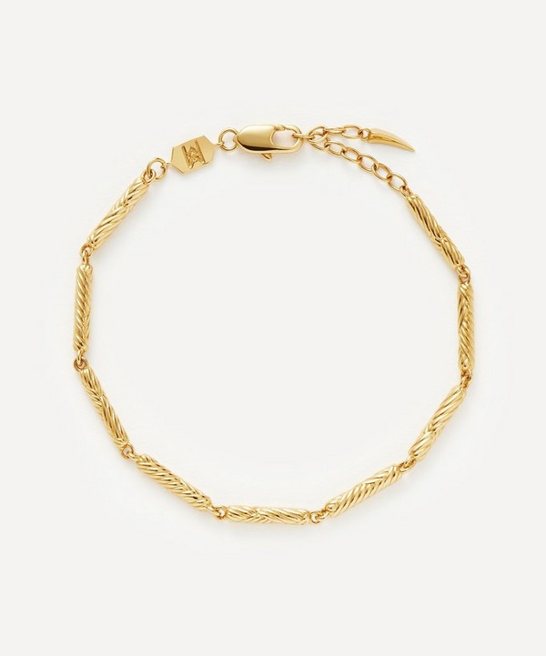 Missoma - 18ct Gold-Plated Wavy Ridge Chain Bracelet image number null