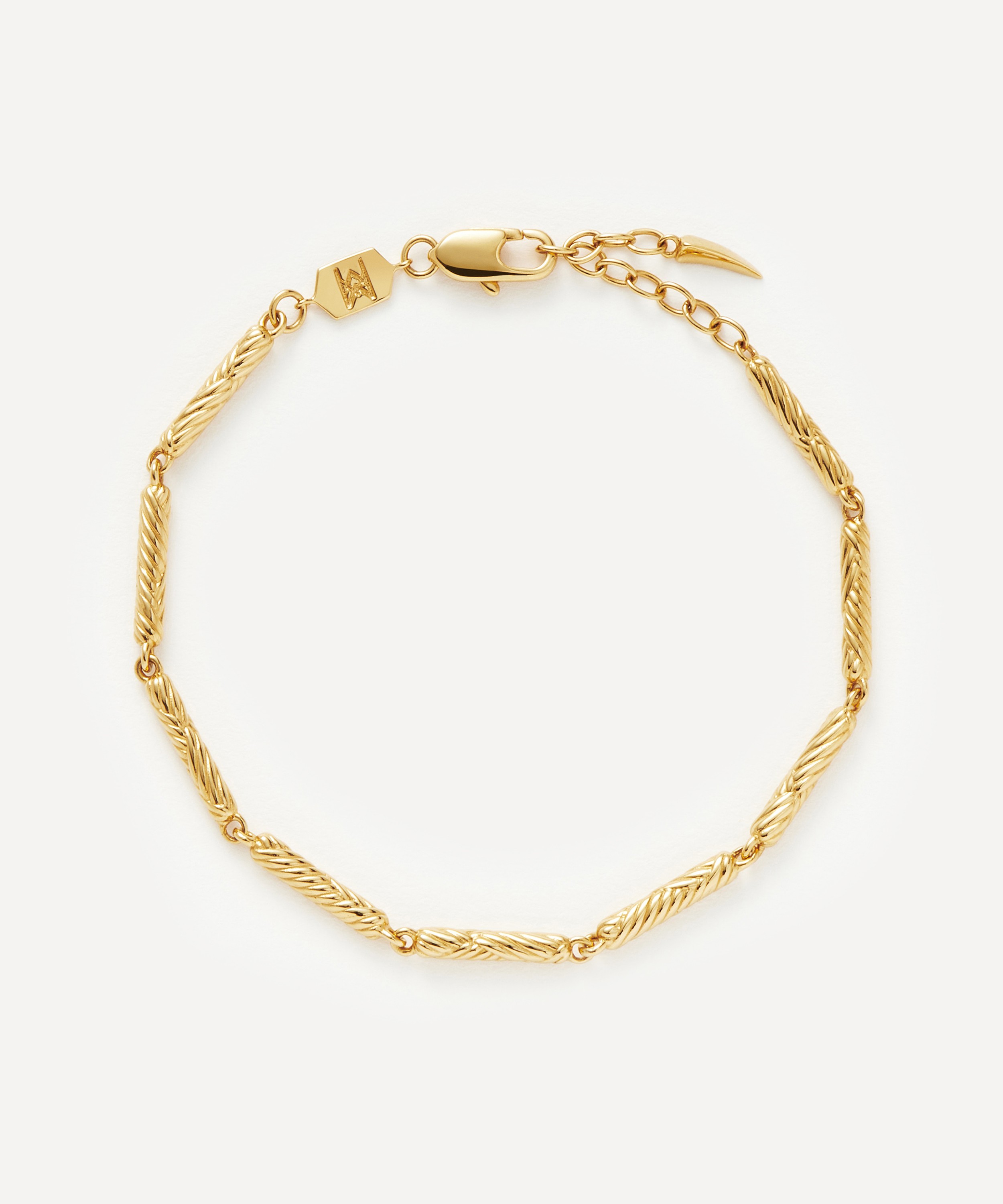Missoma - 18ct Gold-Plated Wavy Ridge Chain Bracelet image number 0