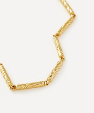 Missoma - 18ct Gold-Plated Wavy Ridge Chain Bracelet image number 3