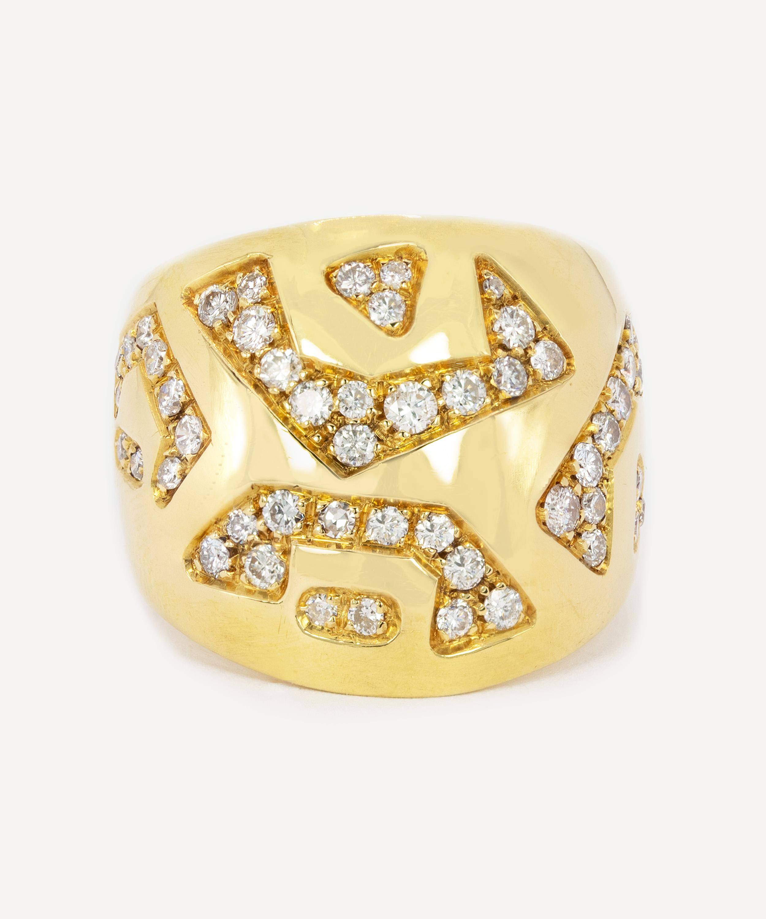 Kojis - 18ct Gold Abstract Dancing Man Ring image number 0