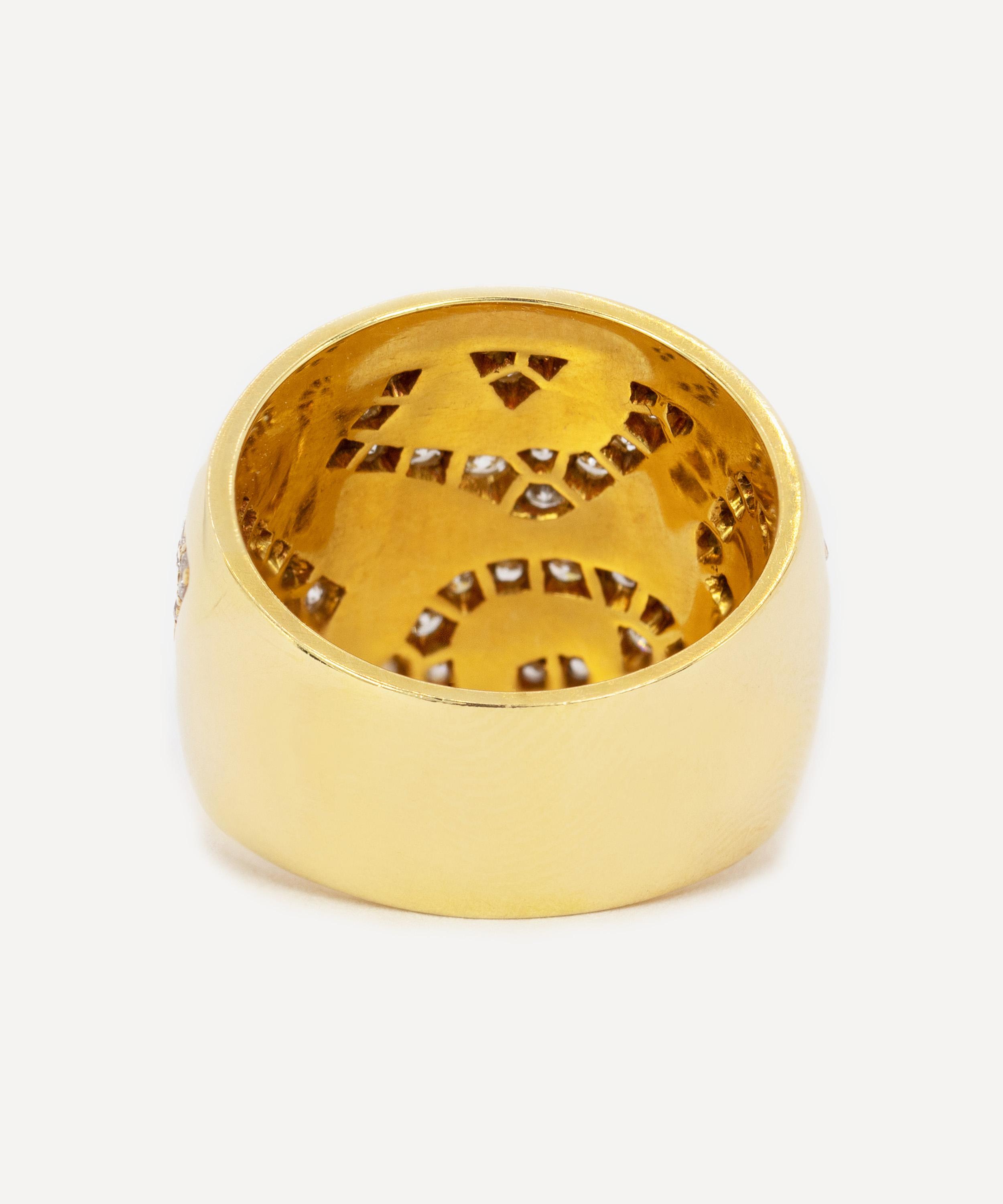 Kojis - 18ct Gold Abstract Dancing Man Ring image number 2