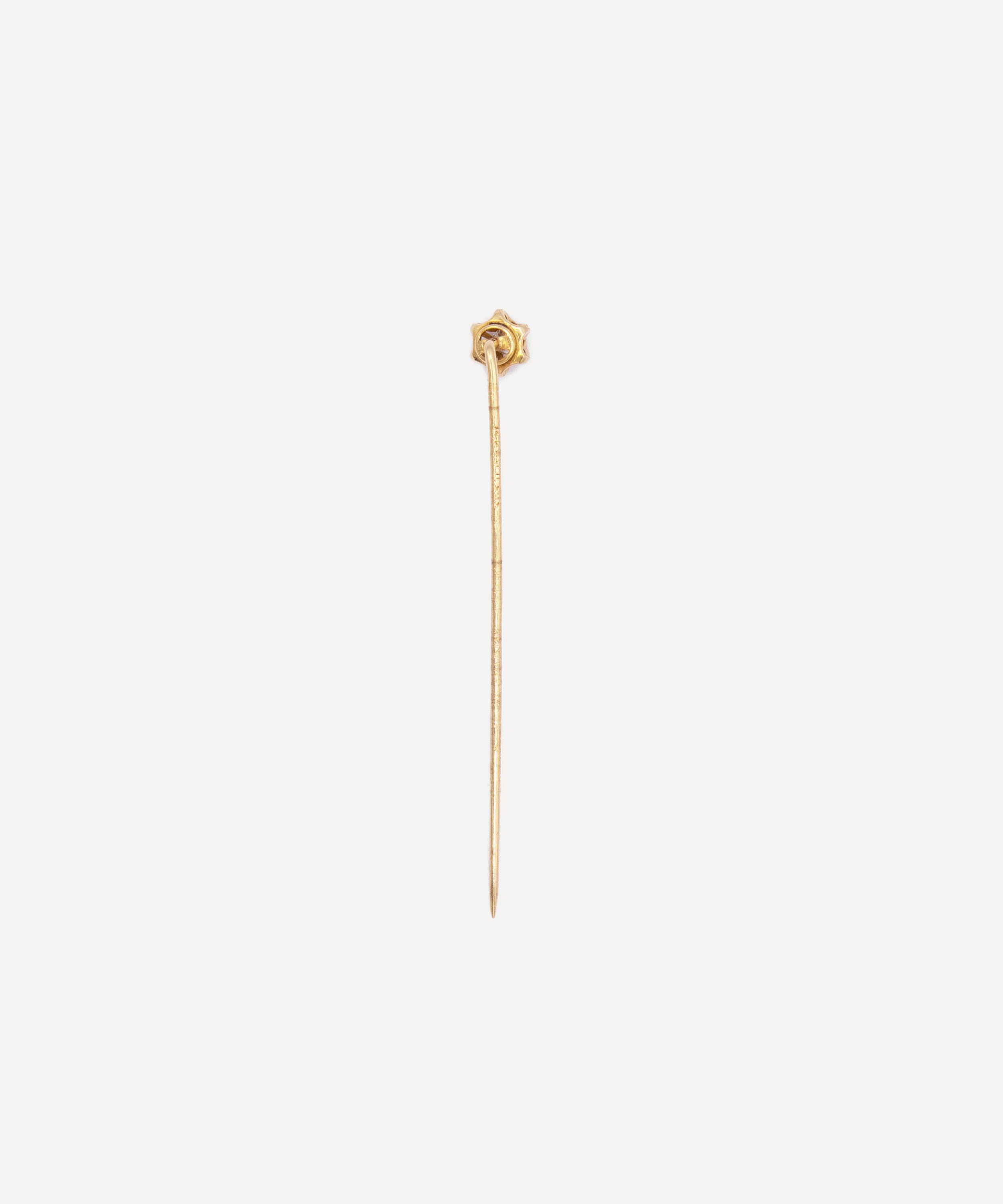 Kojis - 14ct Gold Antique Diamond Star Pin image number 2