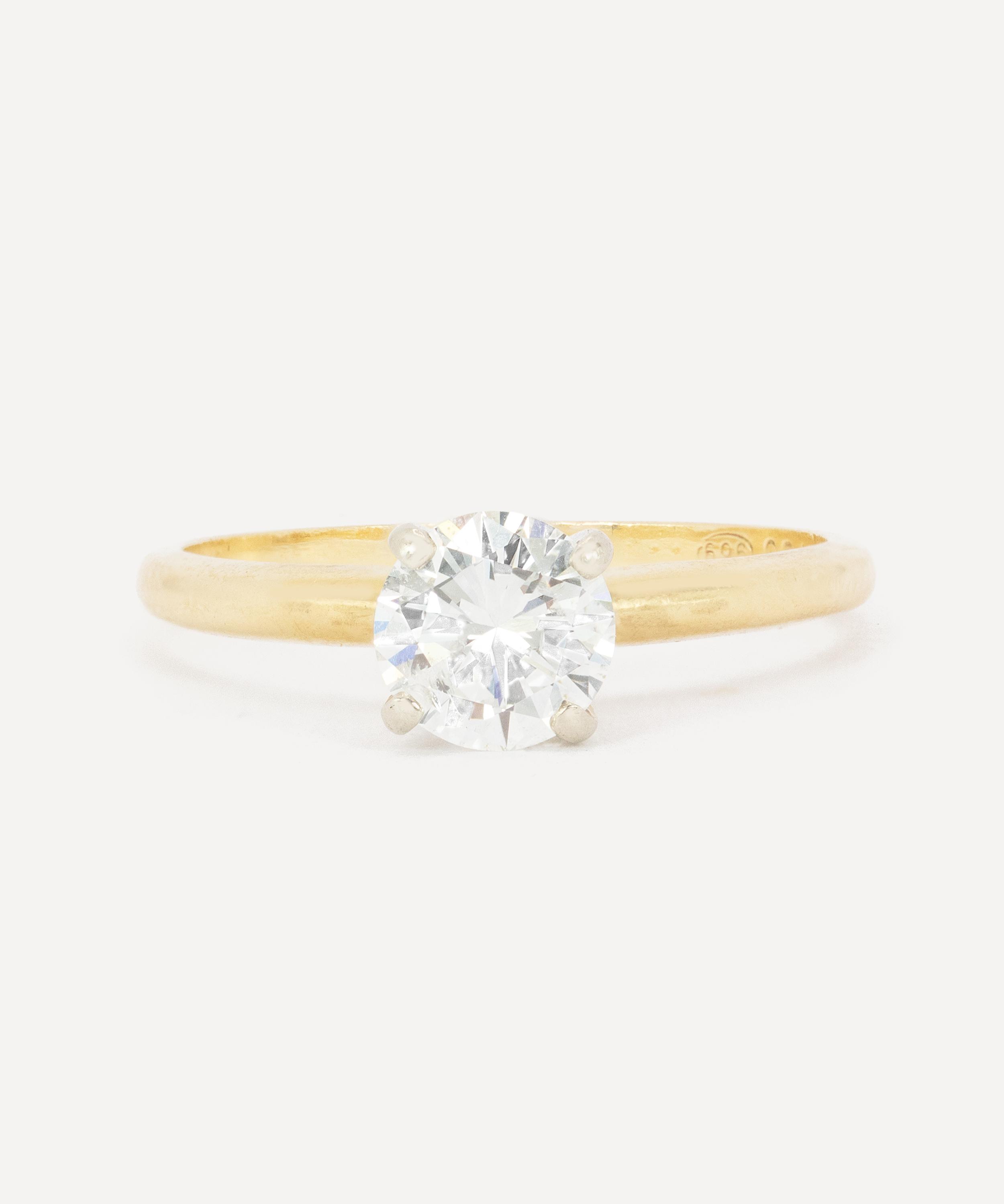 Kojis - 14ct Gold Vintage Engagement and Wedding Ring Set image number 1
