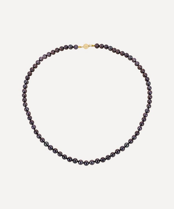 Kojis - 18ct Gold Black Pearl Necklace image number null