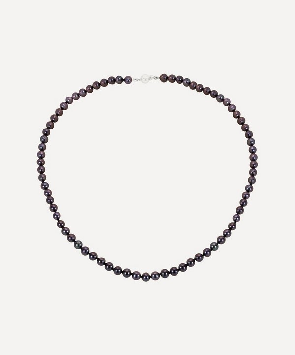 Kojis - 18ct Gold Black Pearl Necklace image number null