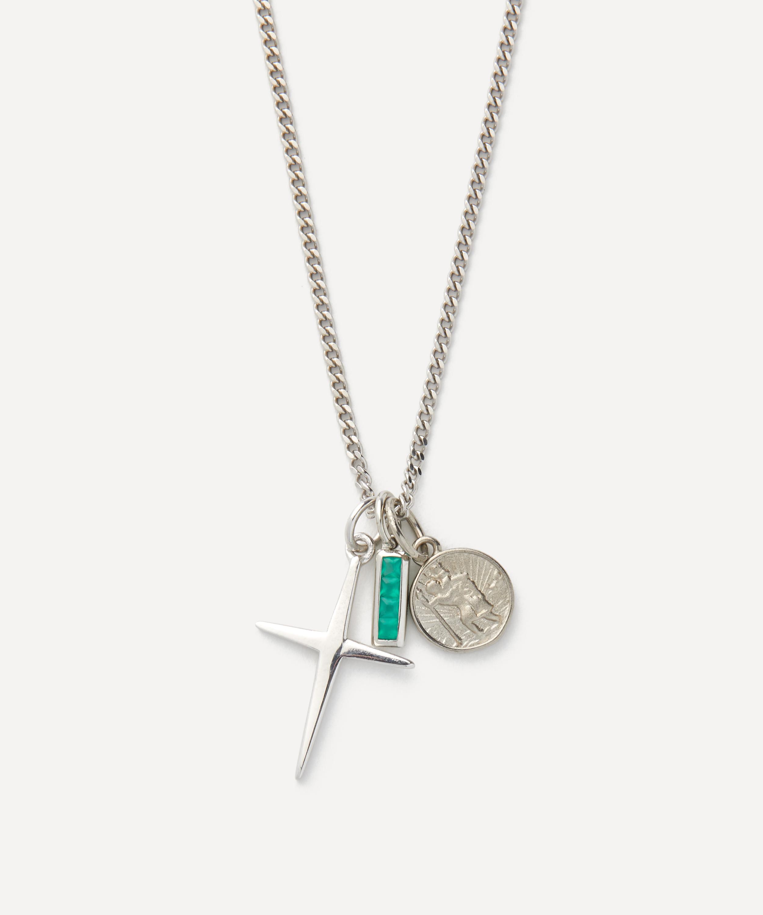 Miansai - Sterling Silver Aegis Trilogy Pendant Necklace image number 0