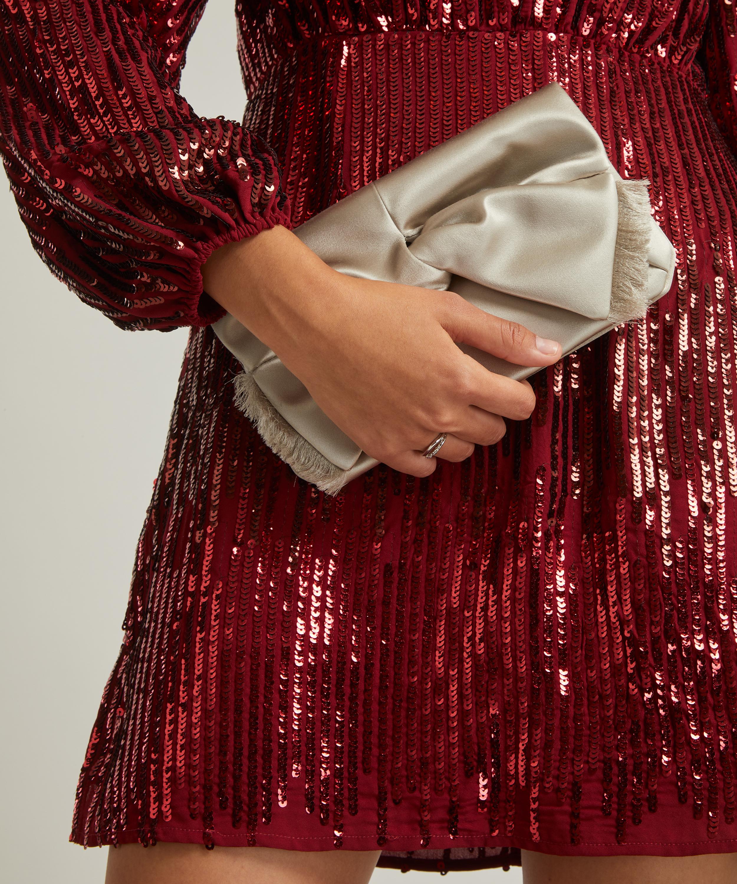 Anya Hindmarch - Bow Satin Clutch Bag image number 1