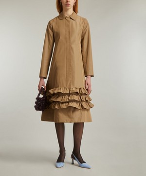 Molly Goddard - Lacey Tan Coat image number 1