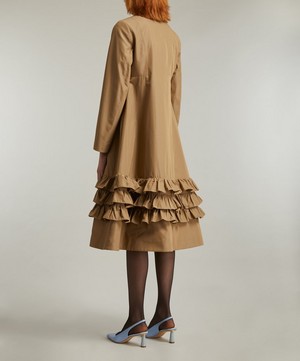 Molly Goddard - Lacey Tan Coat image number 3