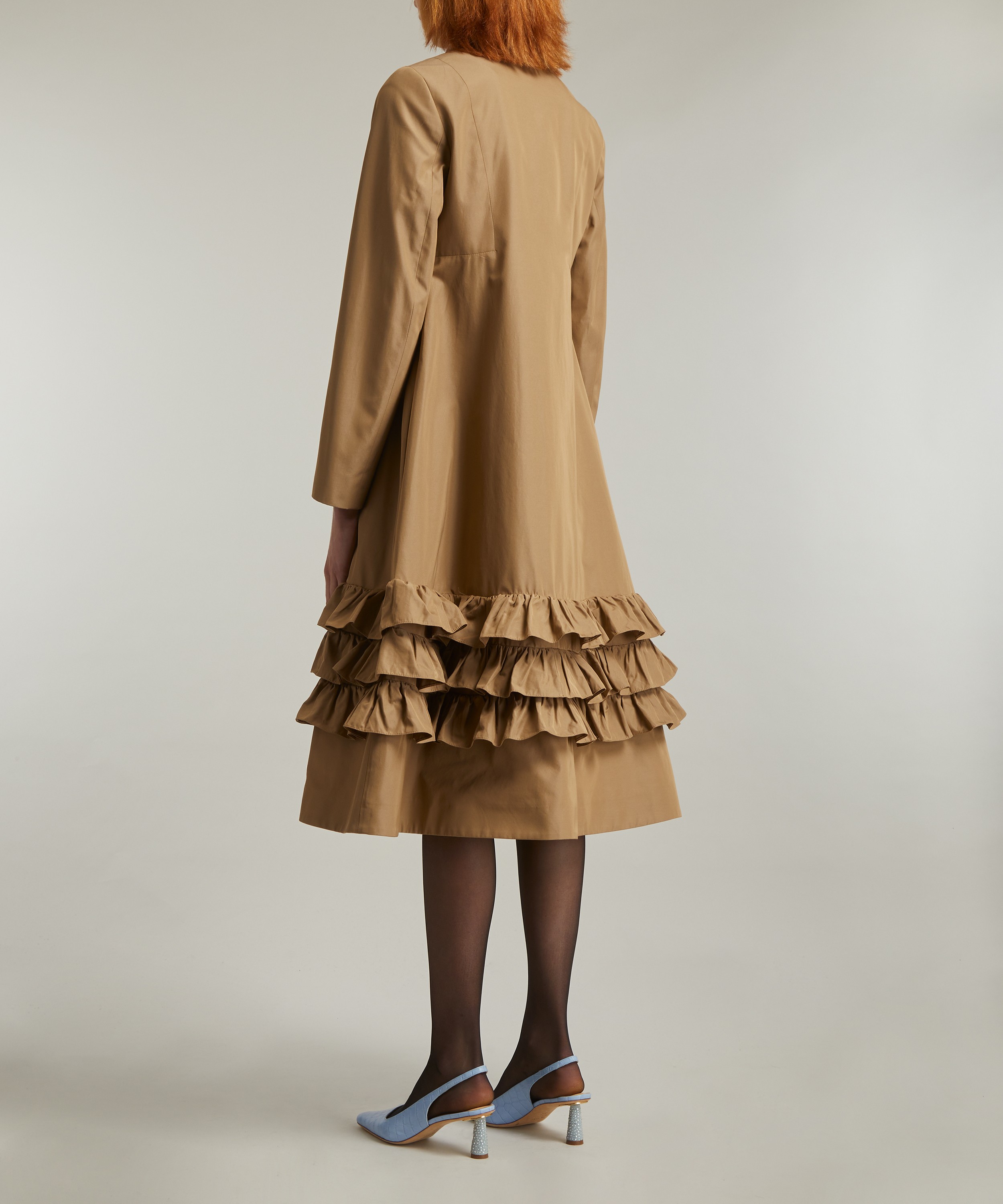 Molly Goddard - Lacey Tan Coat image number 3