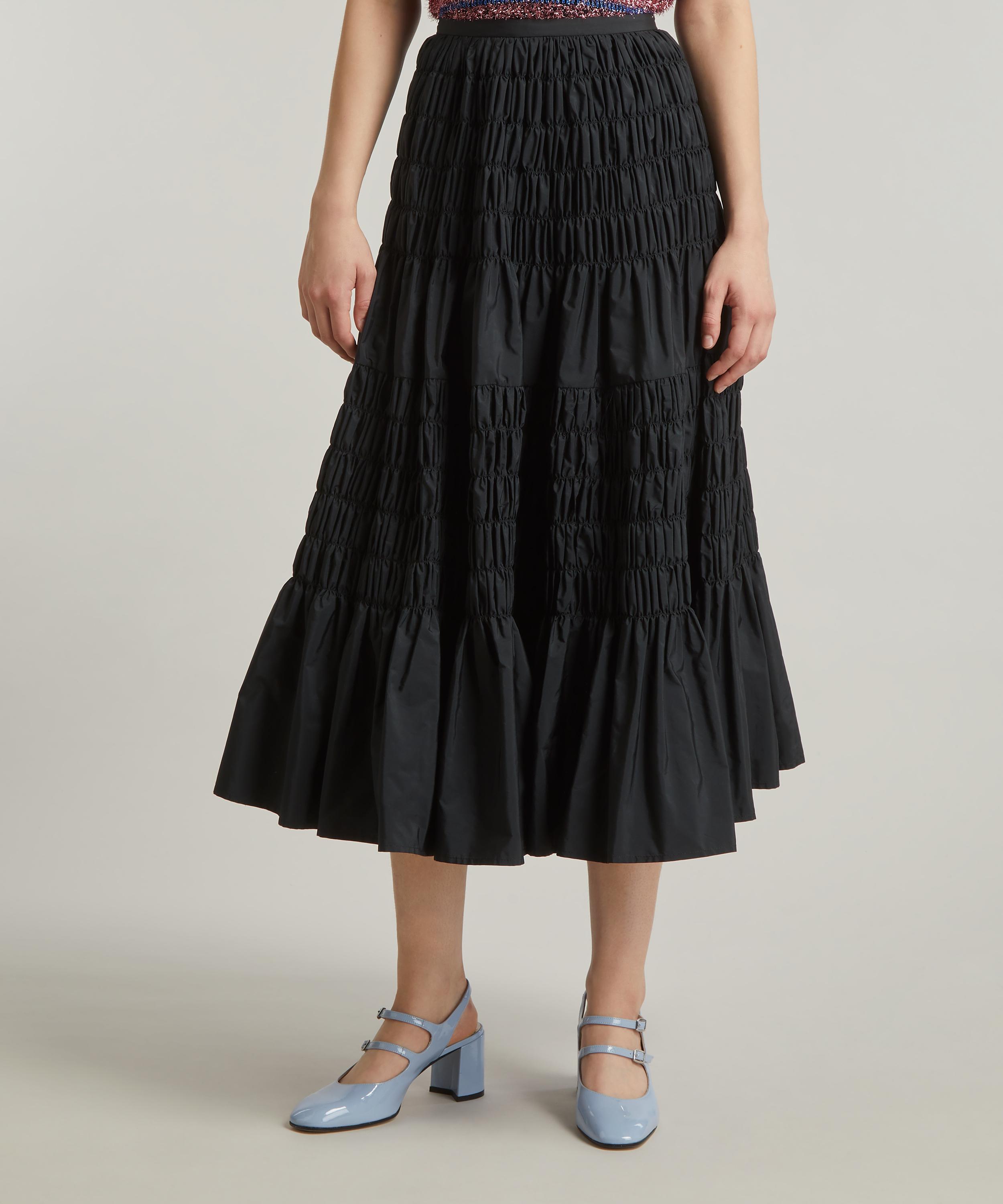 Molly Goddard Lauren Taffeta Shirred Maxi-Skirt | Liberty