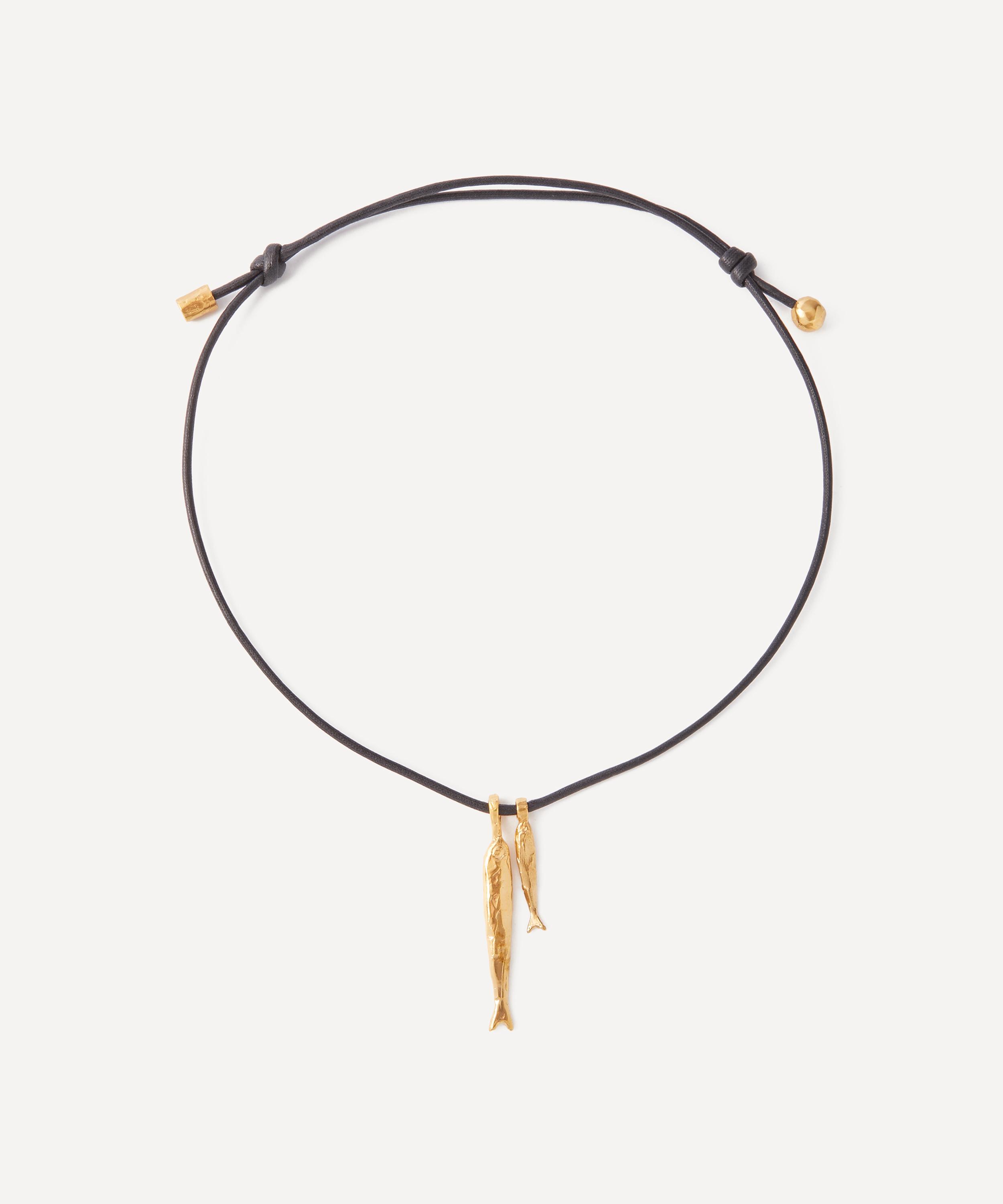 Alighieri - 24ct Gold-Plated The Gone Fishing Pendant Necklace