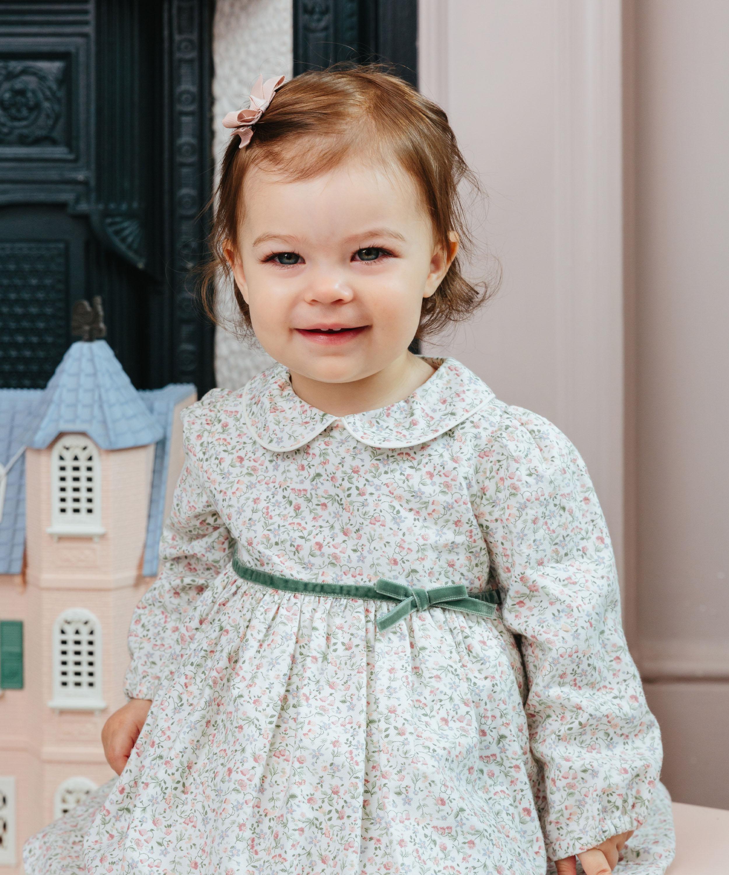 Trotters - Aubrey Floral Dress 3-24 Months image number 2