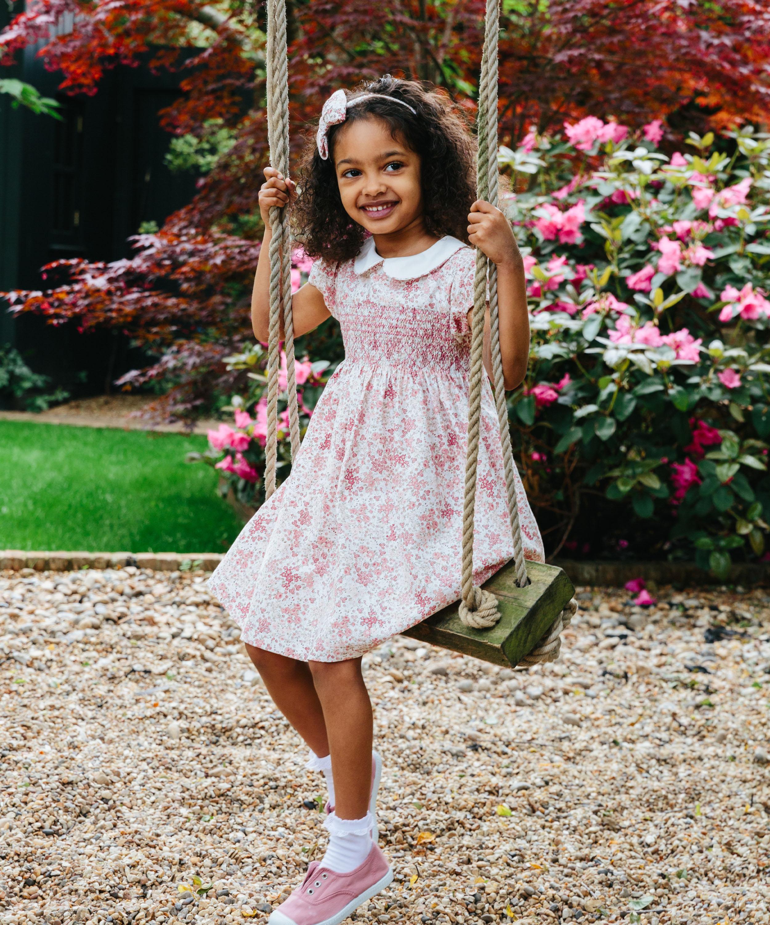 Trotters - Arabella Bloom Smocked Dress 6-11 Years image number 2