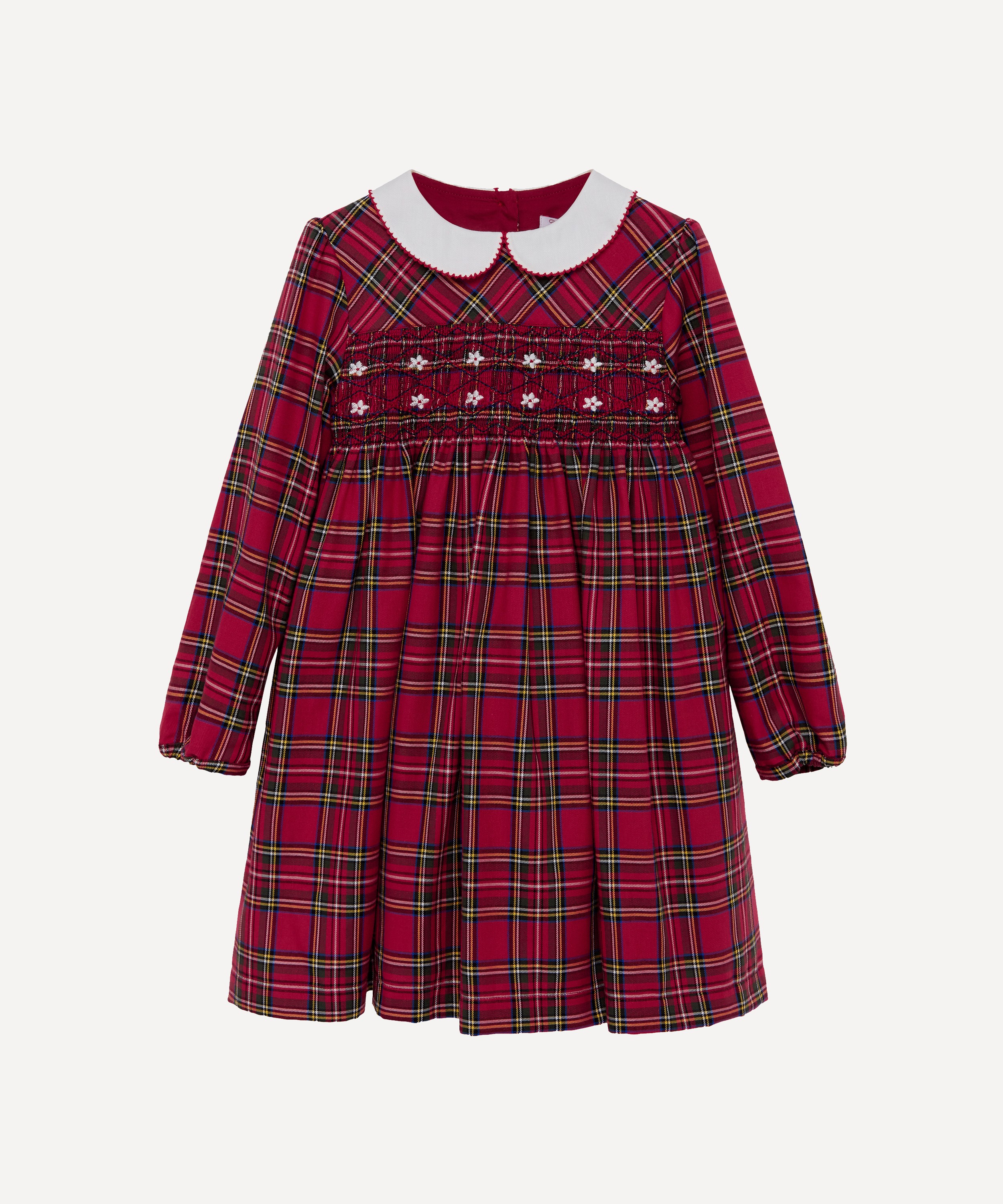 Trotters - Charlottle Tartan Smocked Dress 2-5 Years image number 0