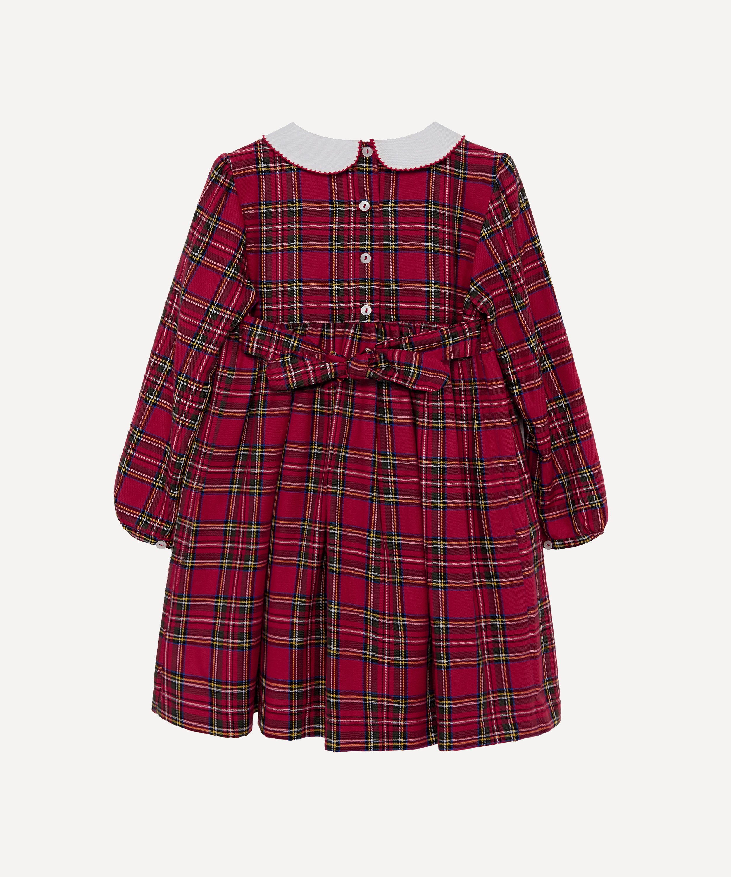 Trotters - Charlottle Tartan Smocked Dress 2-5 Years image number 1