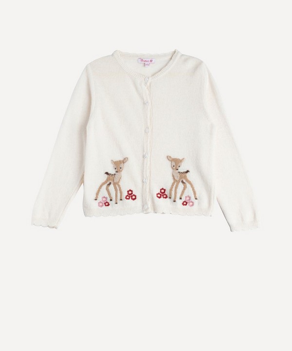 Trotters - Fawn Cardigan 6-11 Years image number null