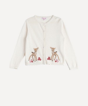 Trotters - Fawn Cardigan 6-11 Years image number 0