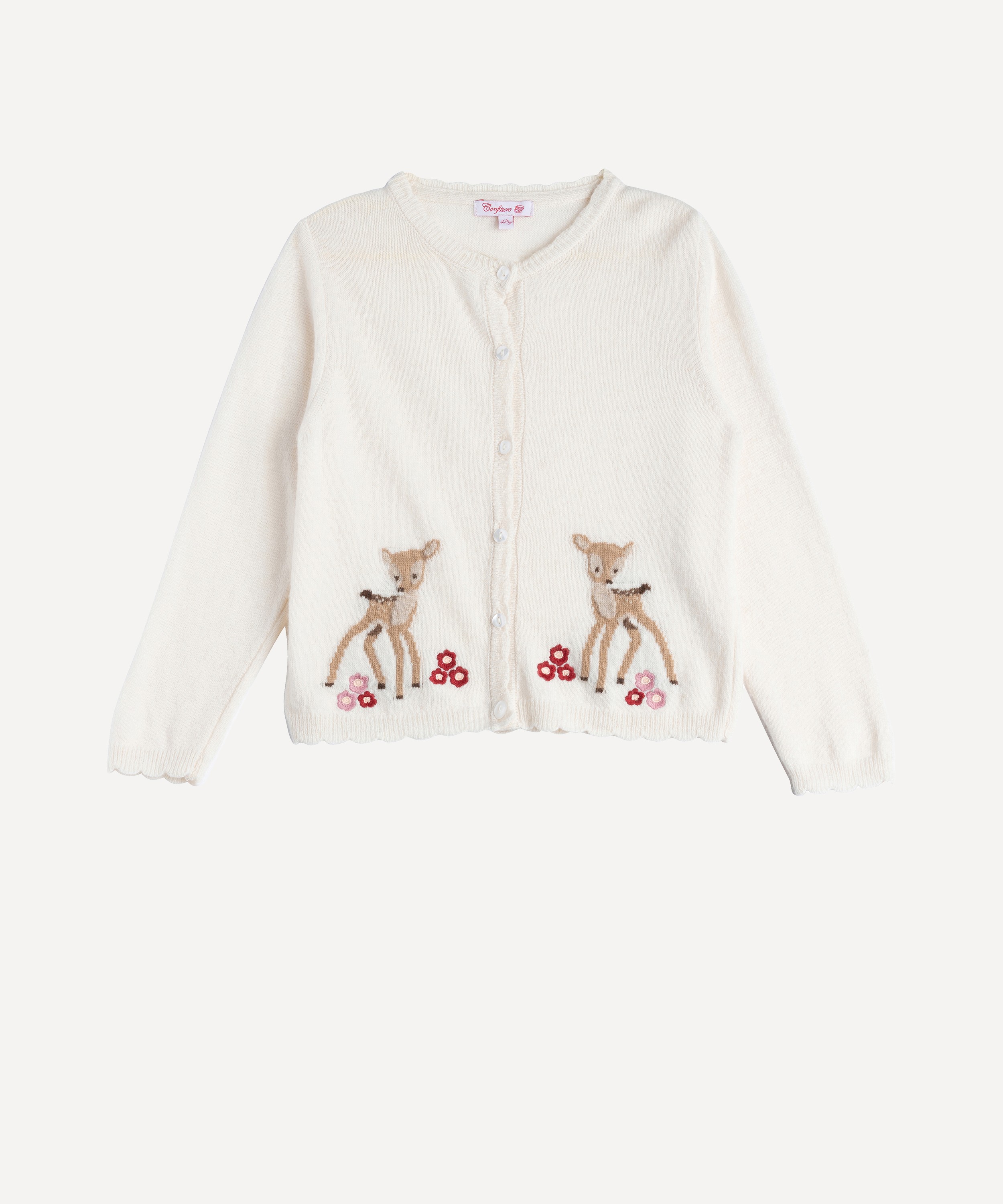 Trotters - Fawn Cardigan 6-11 Years image number 0