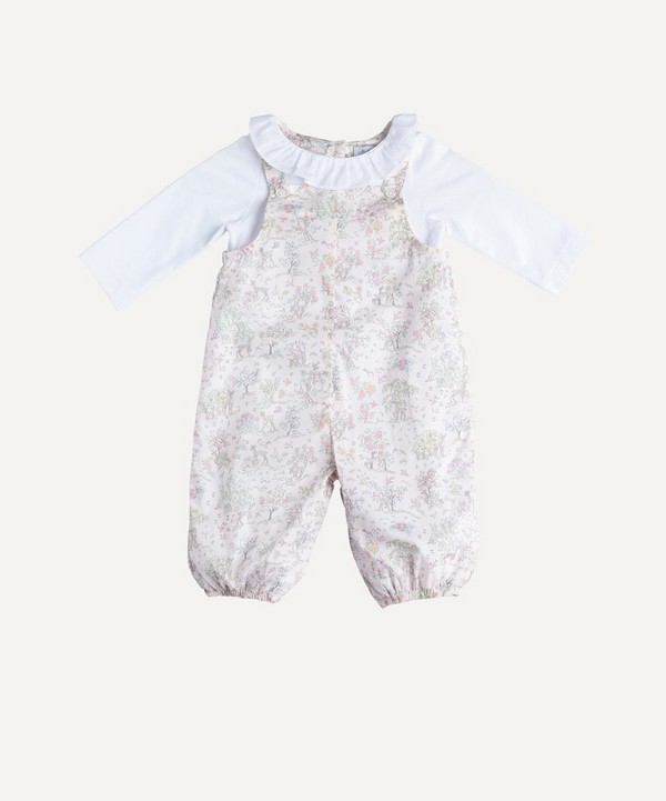 Trotters - Etta Fawn Willow Dungarees 0-9 Months