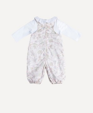 Trotters - Etta Fawn Willow Dungarees 0-9 Months image number 1