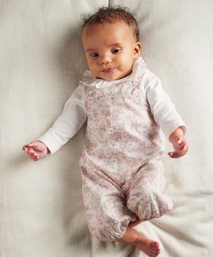 Trotters - Etta Fawn Willow Dungarees 0-9 Months image number 2