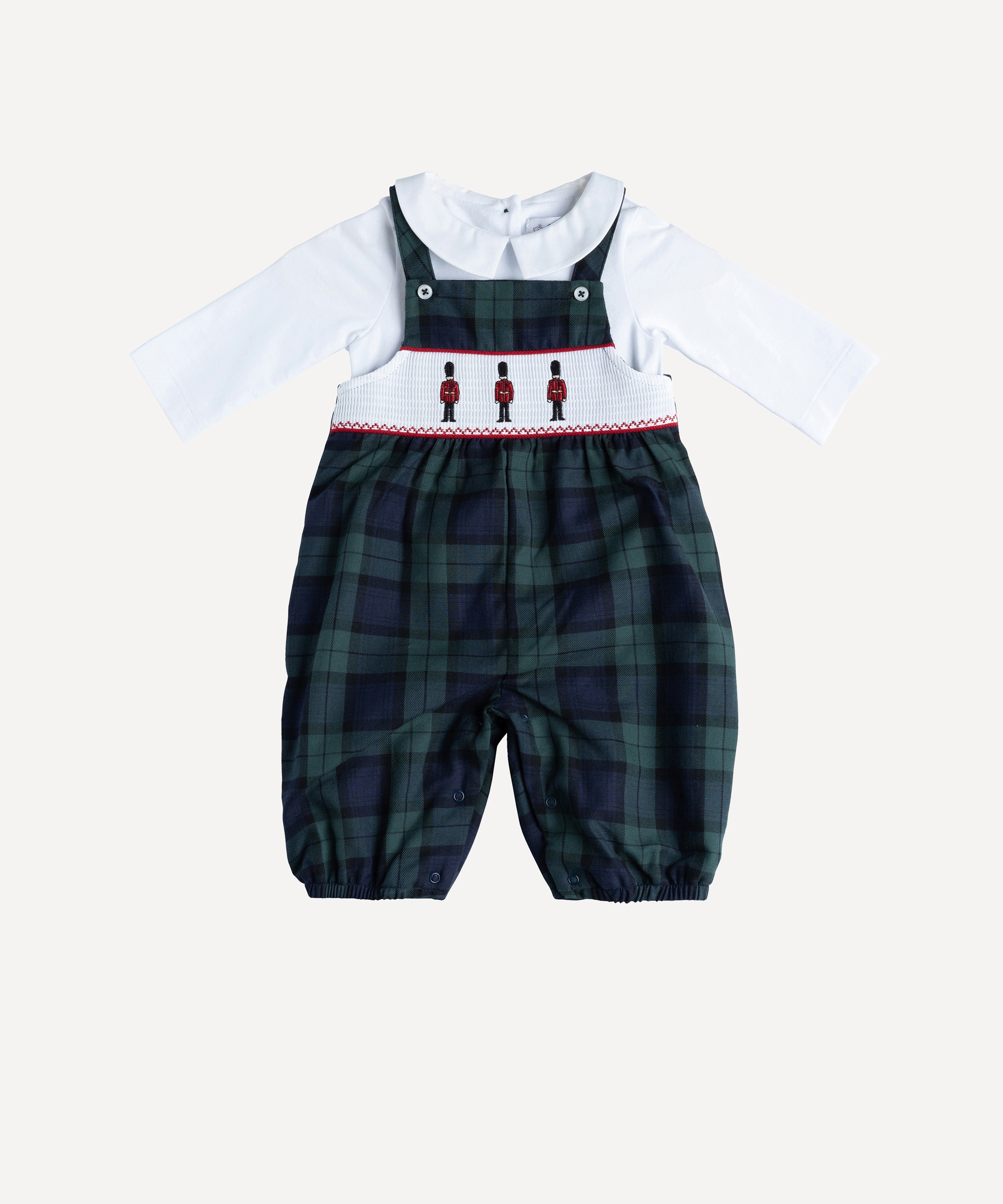 Trotters - My First Christmas Dungarees 0-9 Months image number 0
