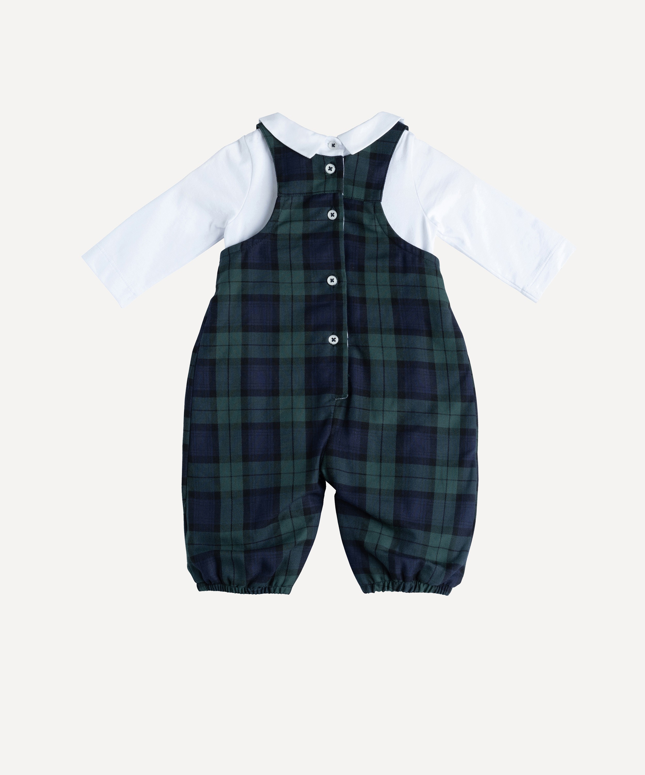 Trotters - My First Christmas Dungarees 0-9 Months image number 1