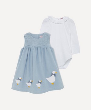 Trotters - Jemima Pinafore Laura Anglaise Body Set 3-24 Months image number 0