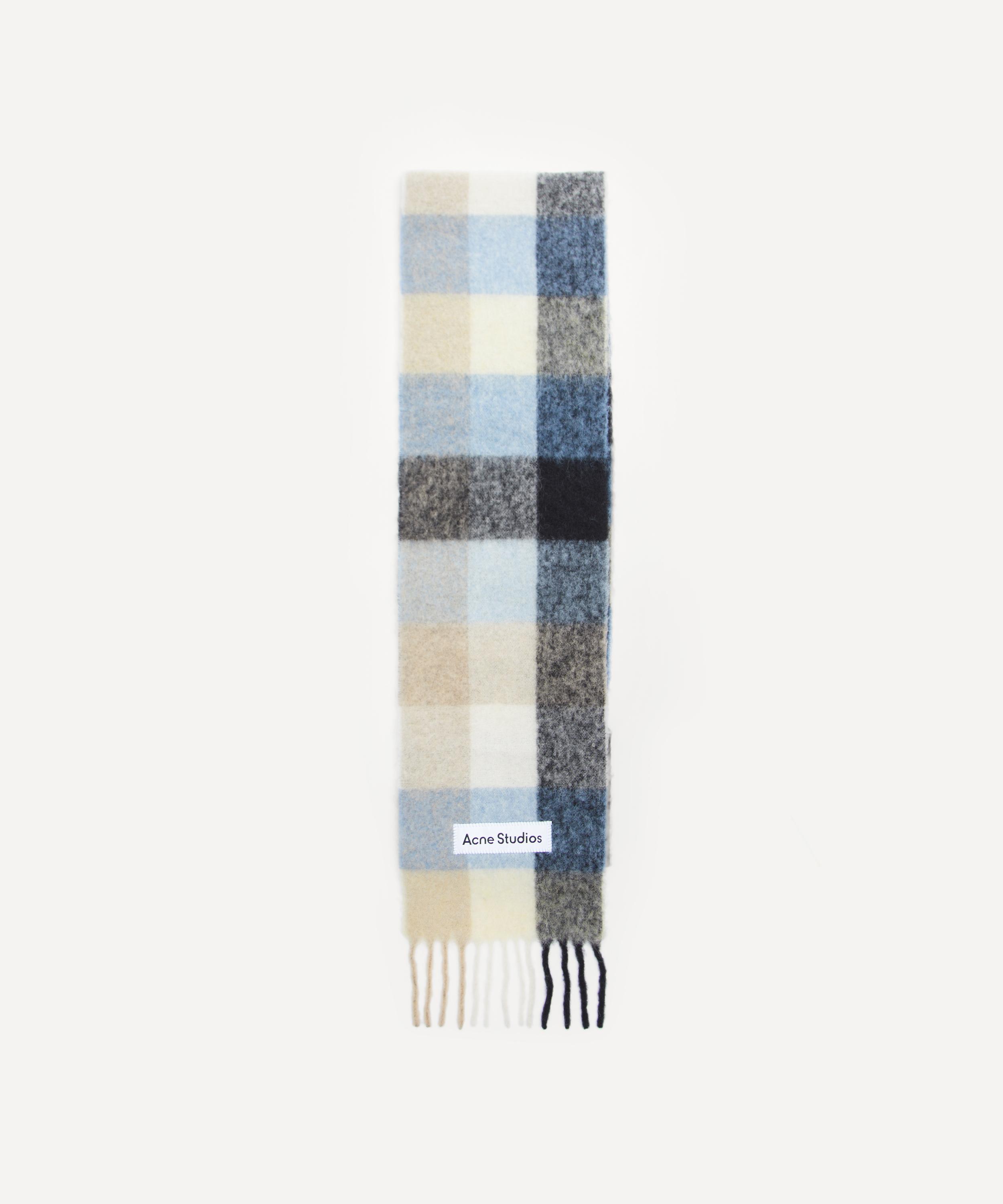 Acne Studios - Wool-Mohair Checked Scarf image number 0