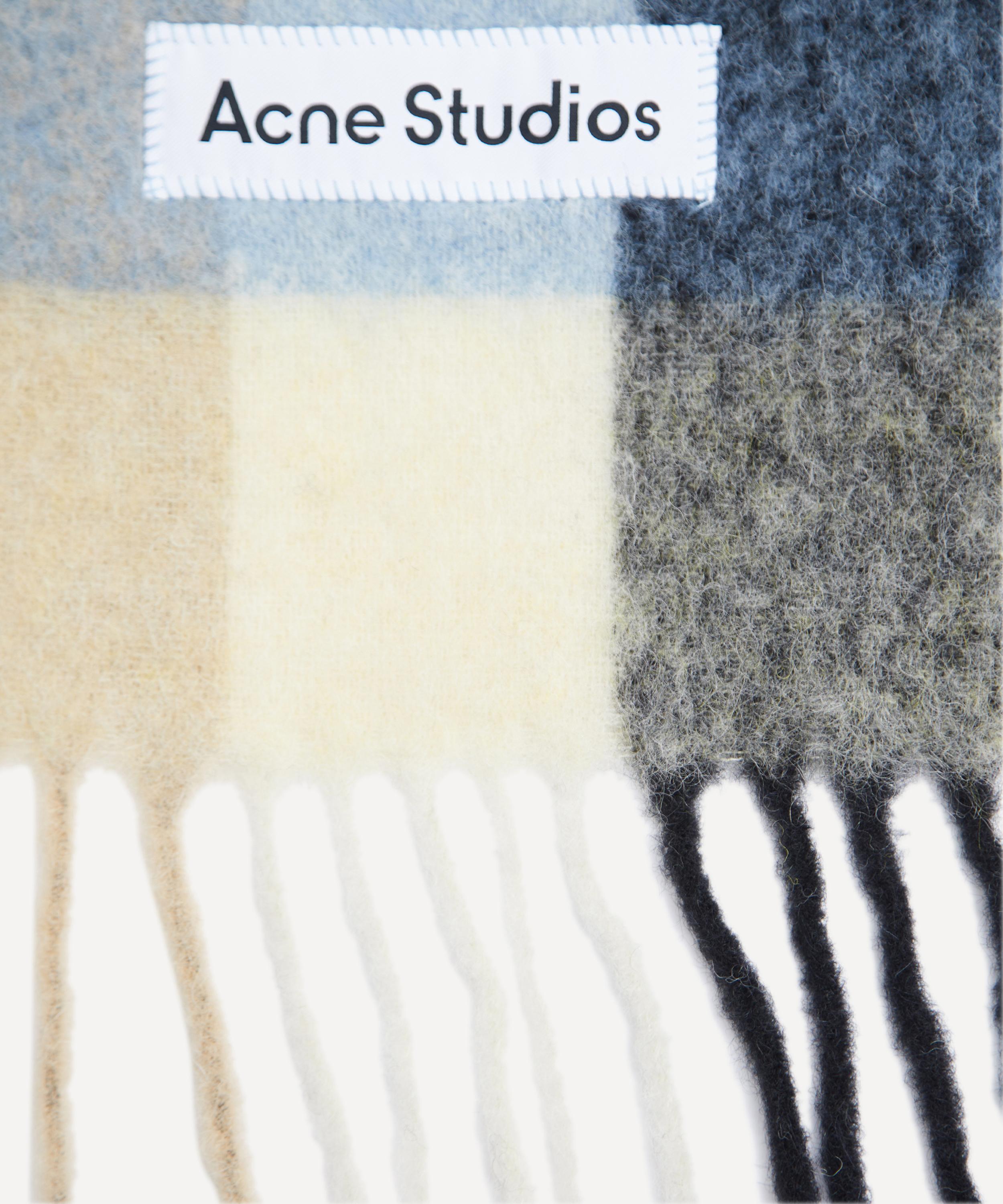 Acne Studios - Wool-Mohair Checked Scarf image number 2