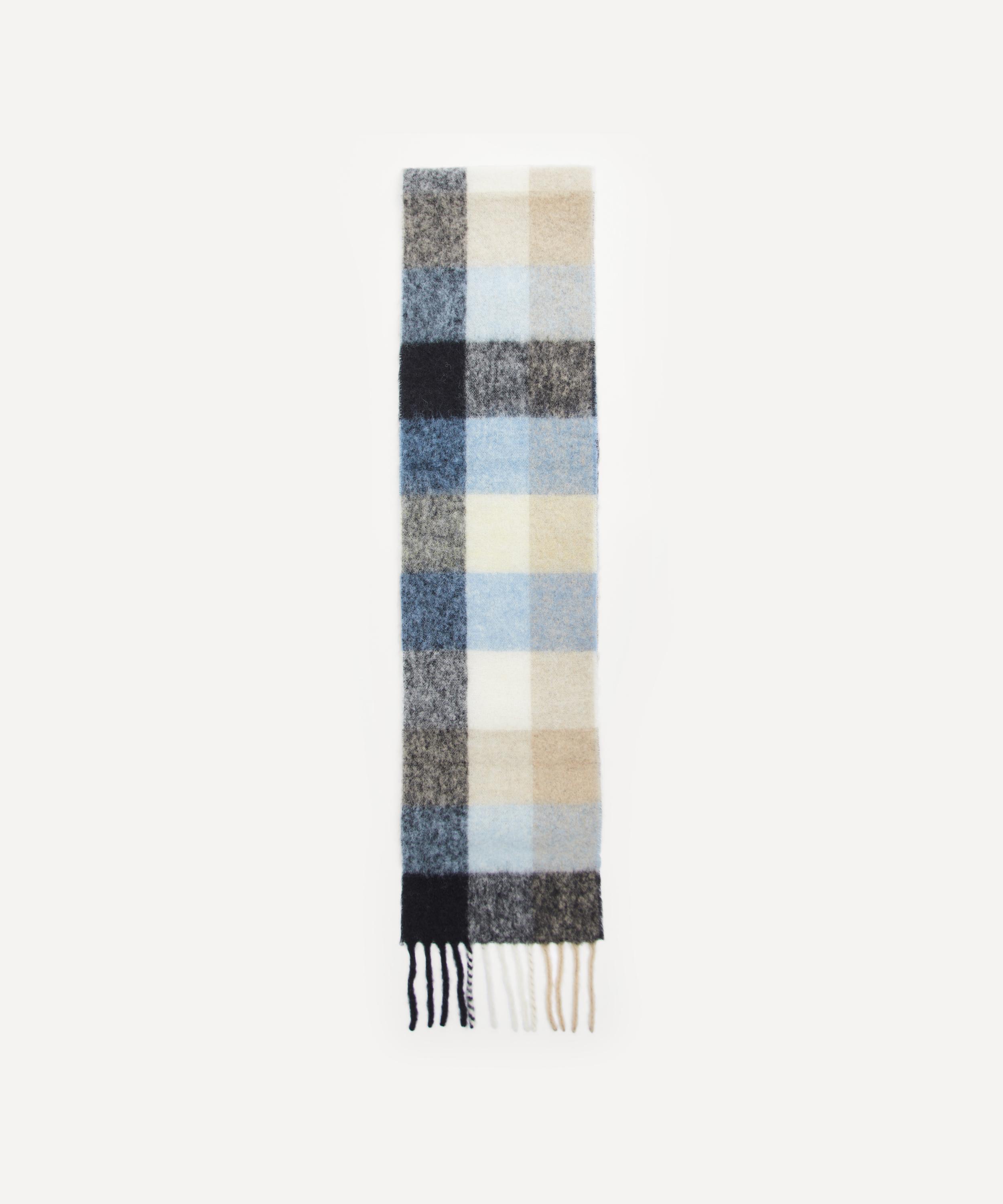 Acne Studios - Wool-Mohair Checked Scarf image number 4