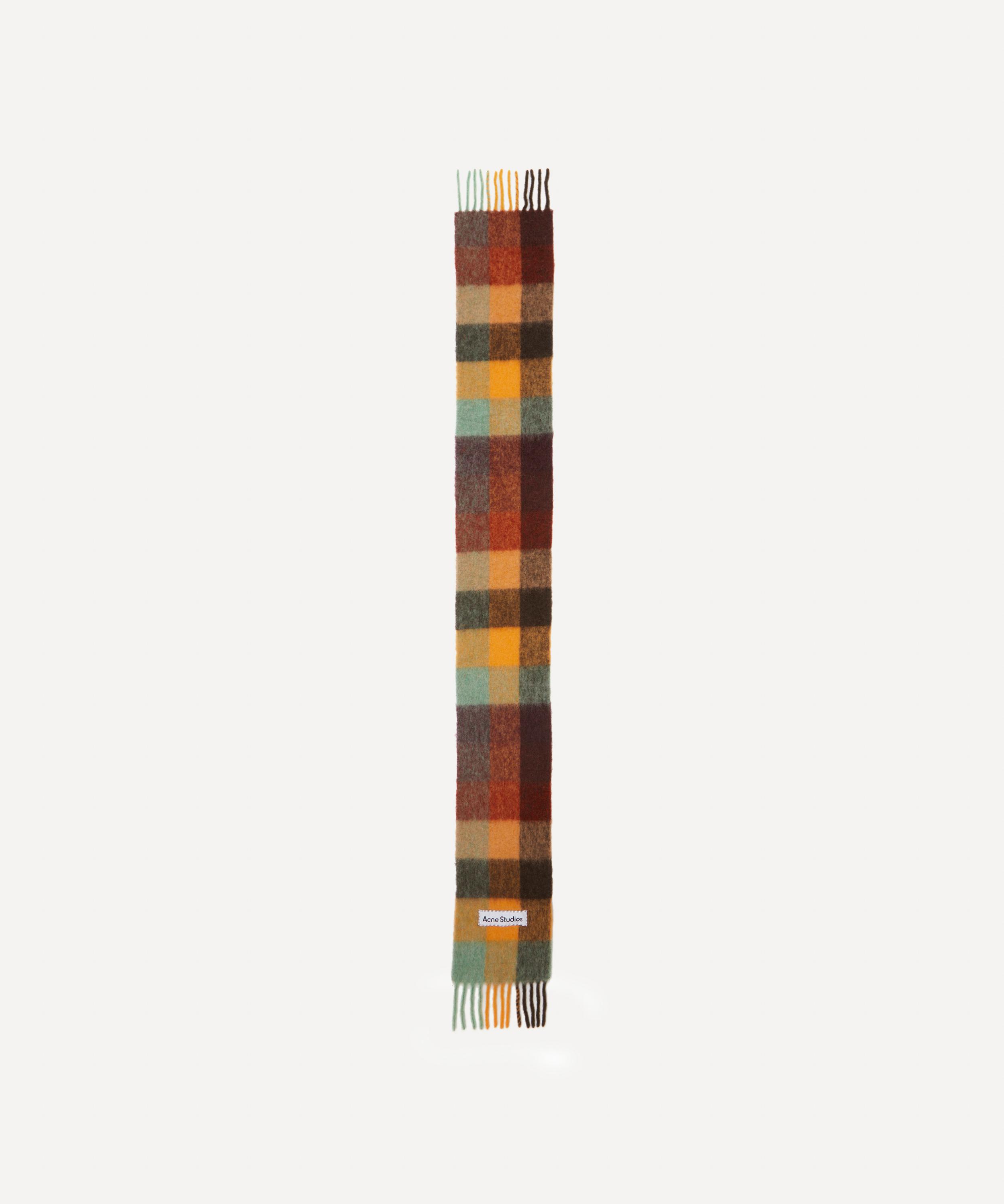 Acne Studios - Wool-Mohair Checked Scarf image number 1