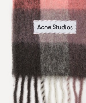 Acne Studios - Wool-Mohair Checked Scarf image number 2