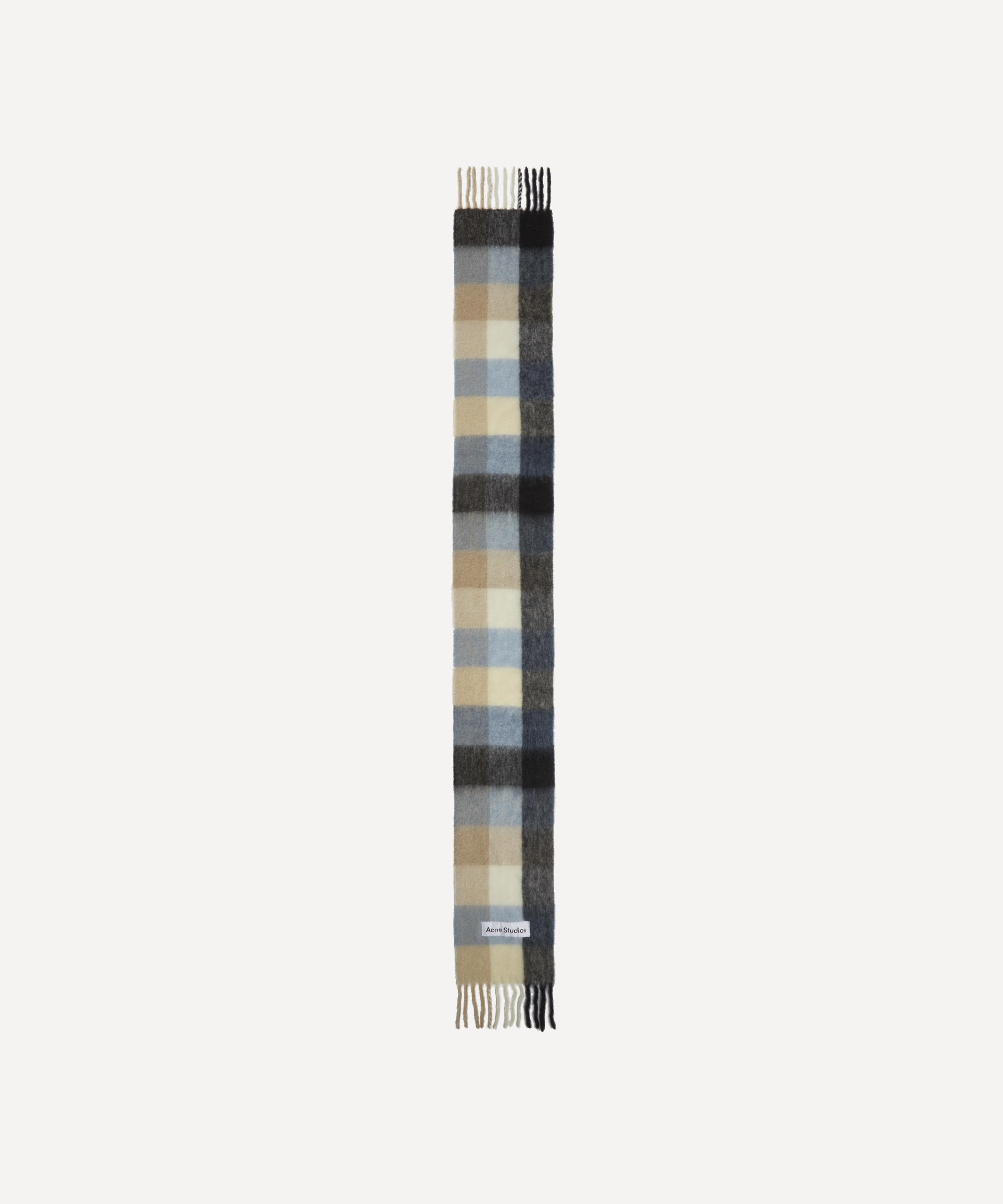 Acne Studios - Wool-Mohair Checked Scarf image number 1
