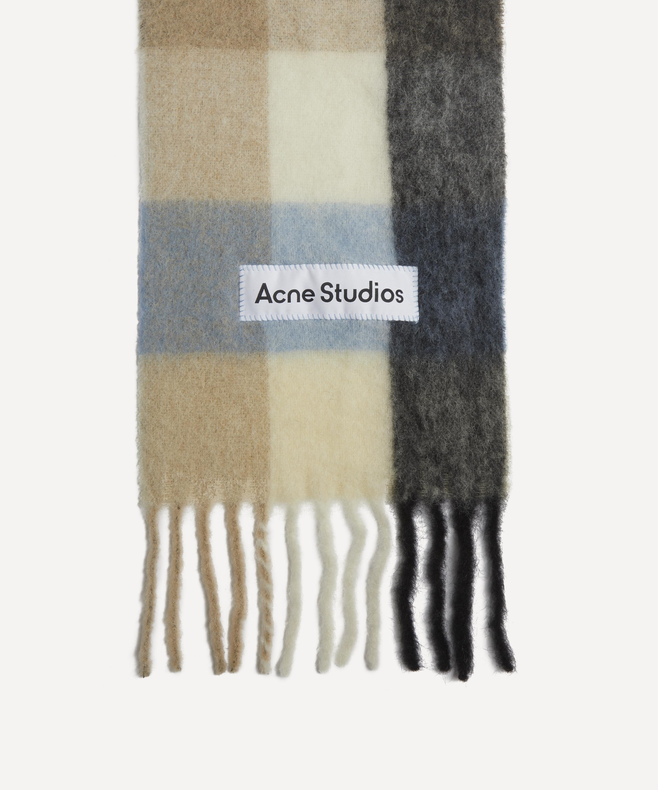Acne Studios - Wool-Mohair Checked Scarf image number 2