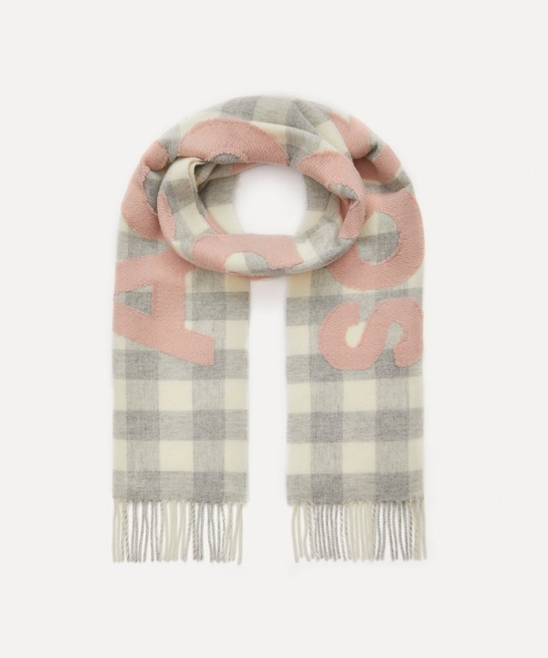 Acne Studios - Check Logo Scarf image number null