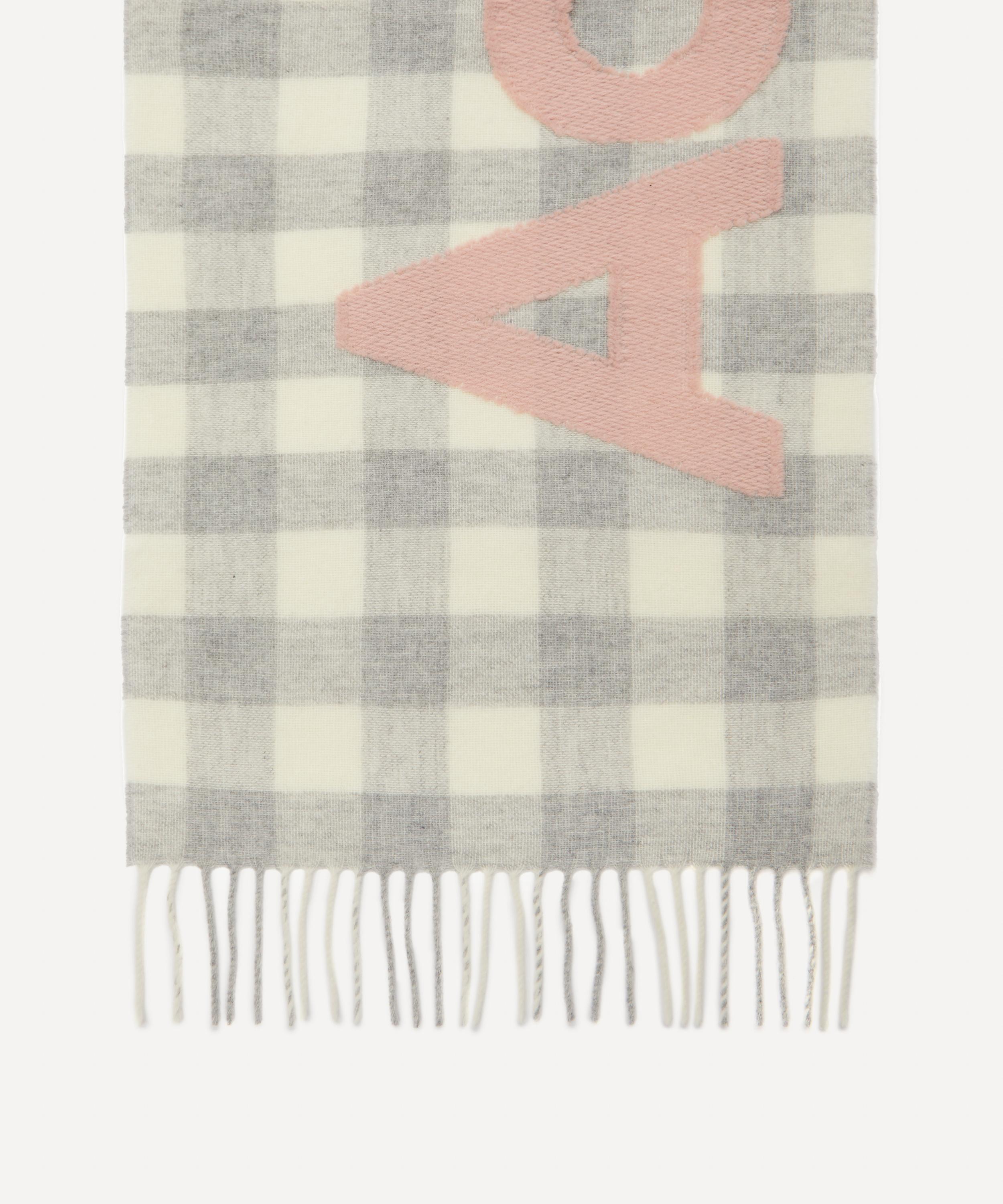 Acne Studios - Check Logo Scarf image number 2