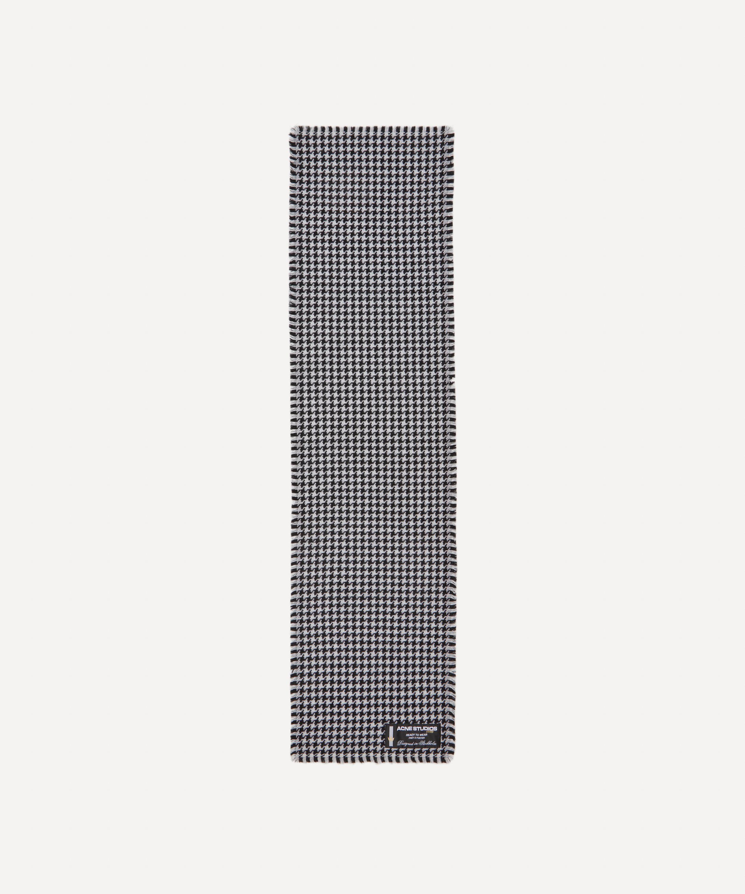 Acne Studios - Houndstooth Wool Scarf image number 1